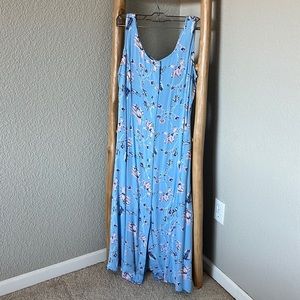Blue and Pink Sun Dress - Size M